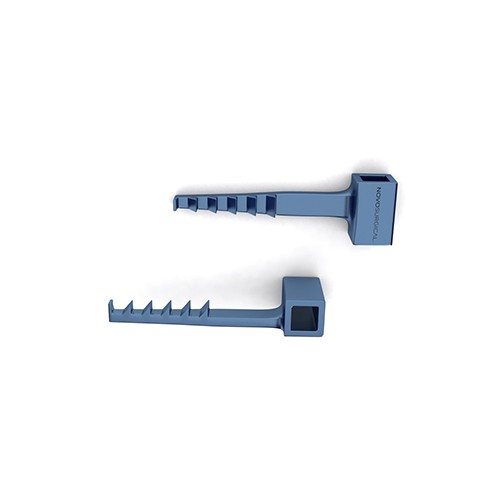 Jacobson Bayonet Forceps, 7 1/4" (18.5 Cm), Blunt Angled Tips